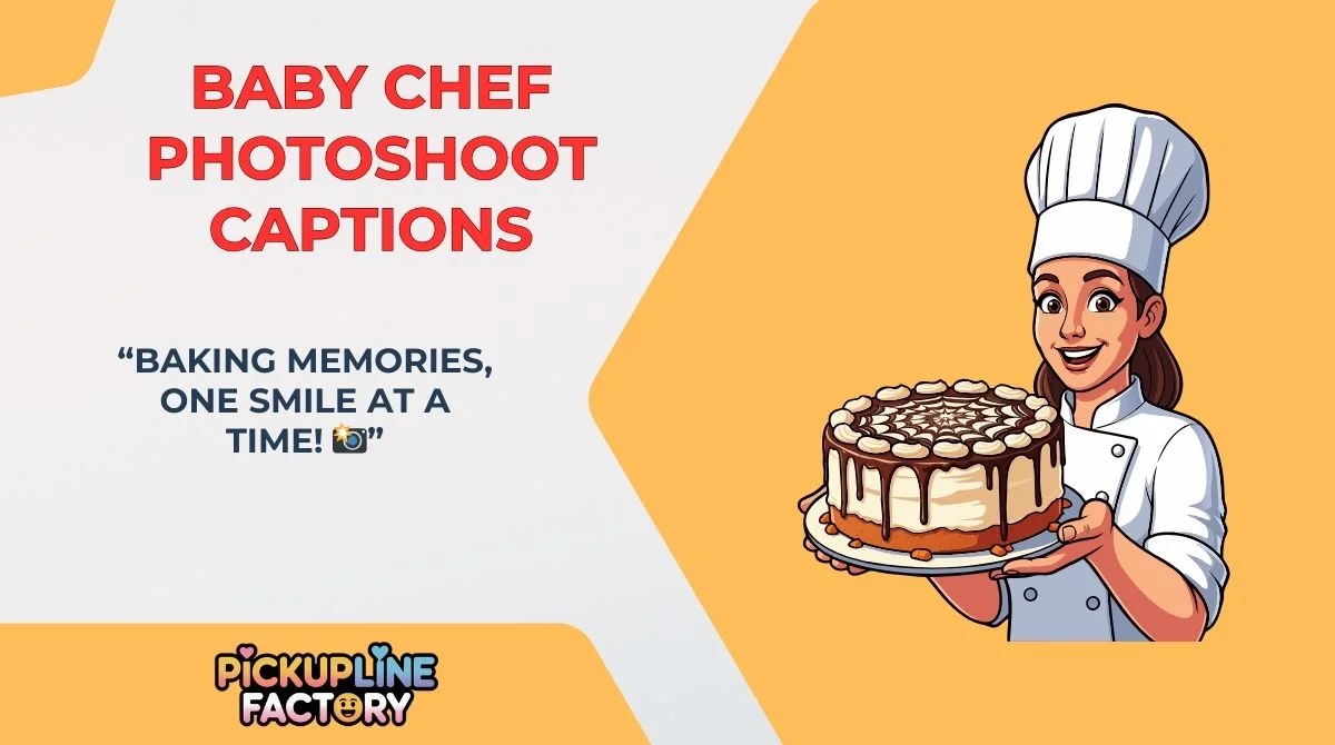 Baby Chef Photoshoot Captions