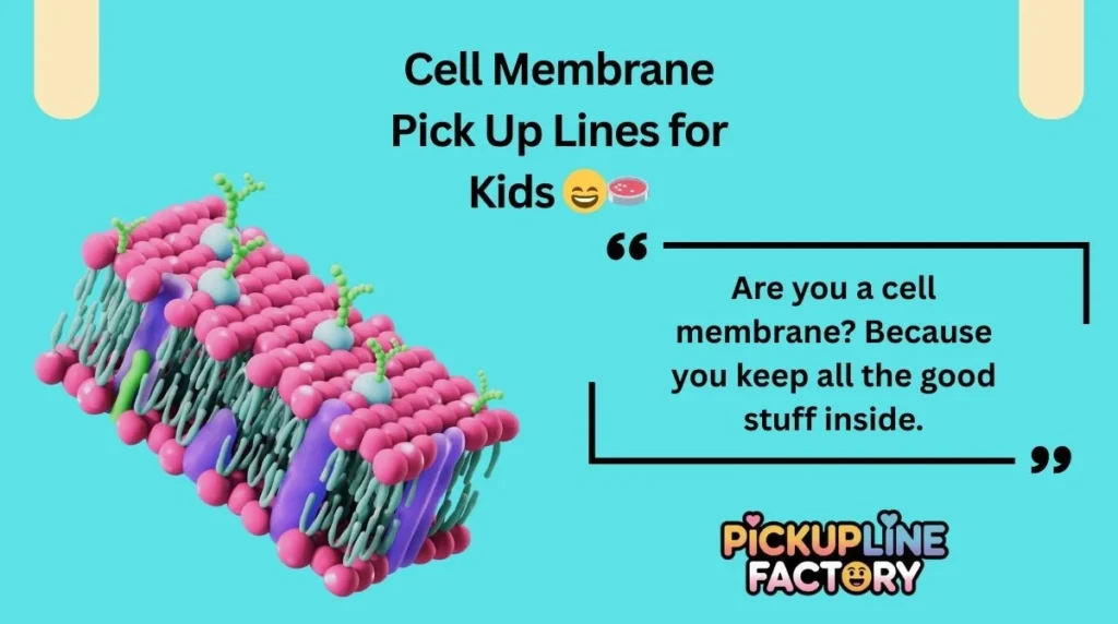 Cell Membrane Pick Up Lines for Kids đđ§«