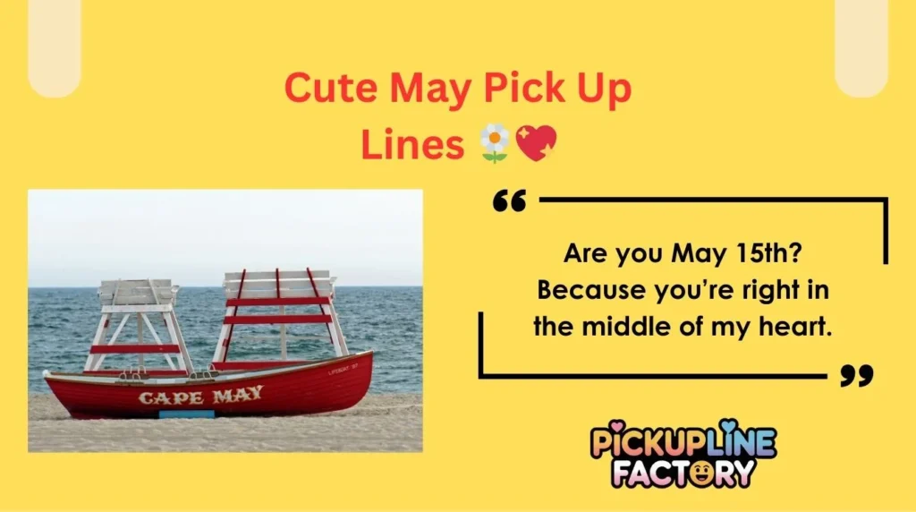 Cute May Pick Up Lines