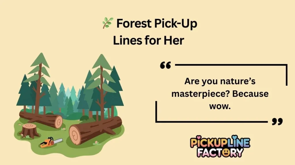 🌿 Forest Pick-Up Lines for Her