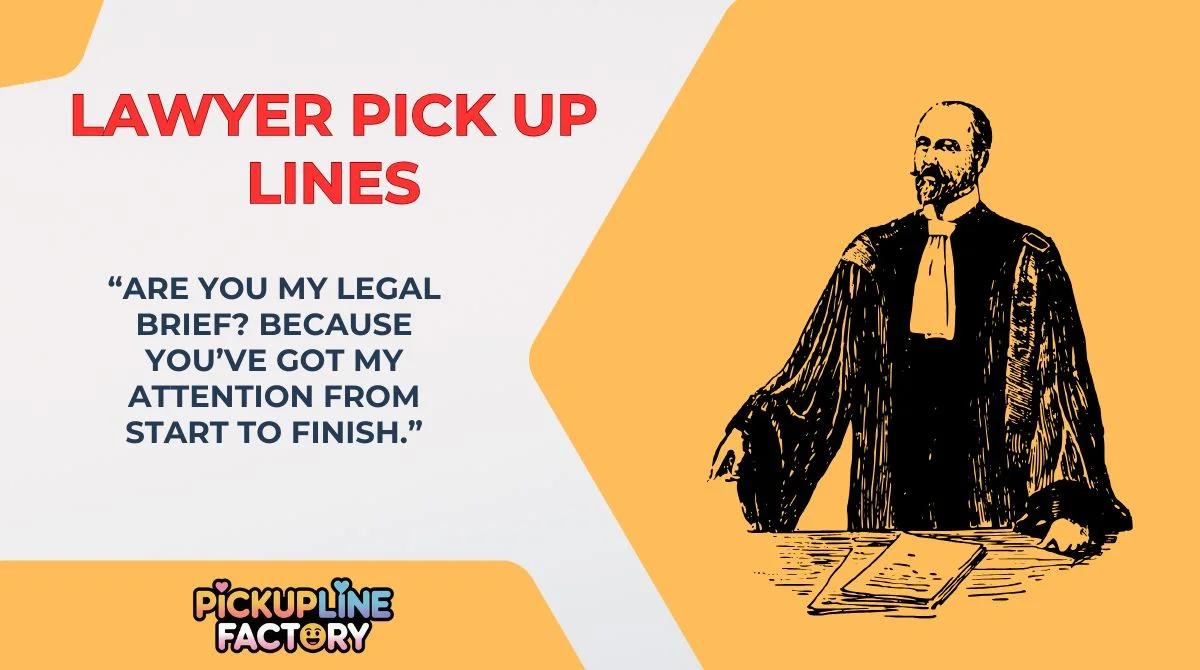 Lawyer Pick Up Lines