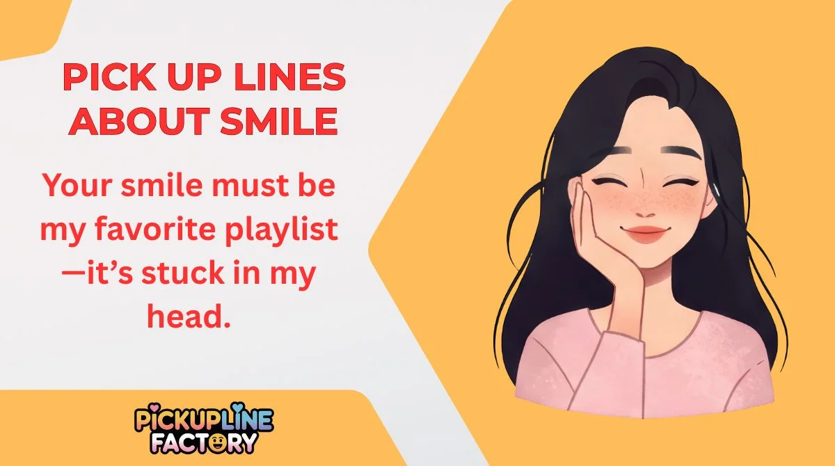 Pick Up Lines About Smile