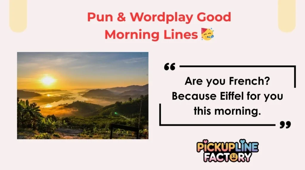 Pun & Wordplay Good Morning Lines 🥳