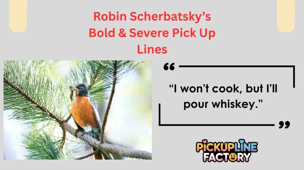 Robin Scherbatsky’s Bold & Severe Pick Up Lines