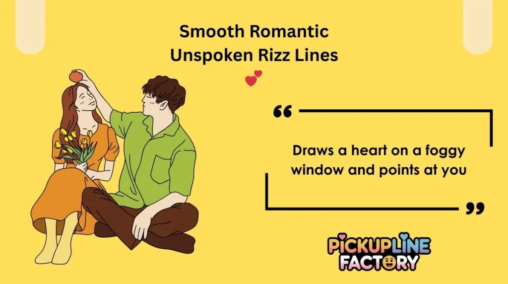 Smooth Romantic Unspoken Rizz Lines 💕
