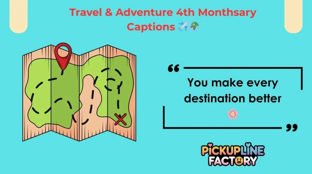 Travel & Adventure 4th Monthsary Captions โ๏ธ๐