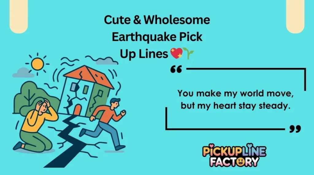 Cute & Wholesome Earthquake Pick Up Lines 💖🌱