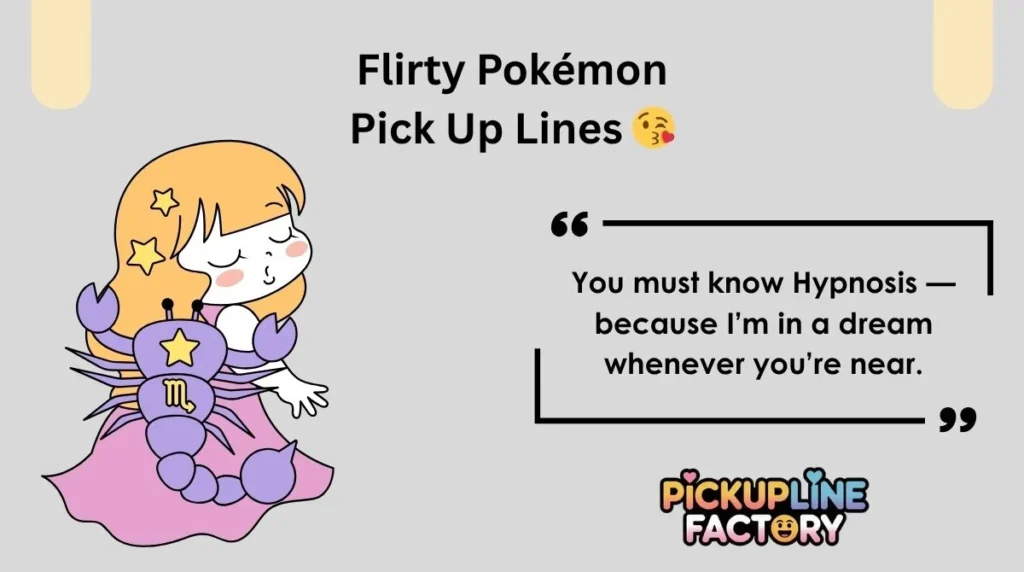 Flirty Pokémon Pick Up Lines 😘