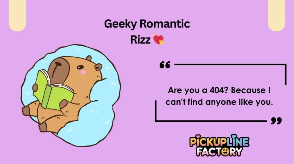 Geeky Romantic Rizz 💘