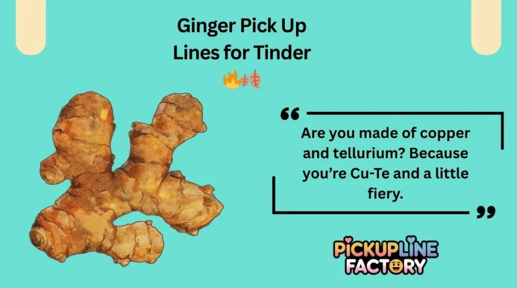 Ginger Pick Up Lines for Tinder 🔥🍂