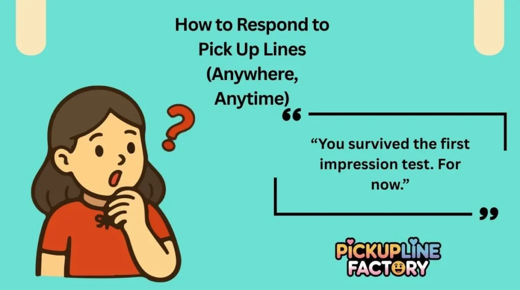 How to Respond to Pick Up Lines (Anywhere, Anytime)