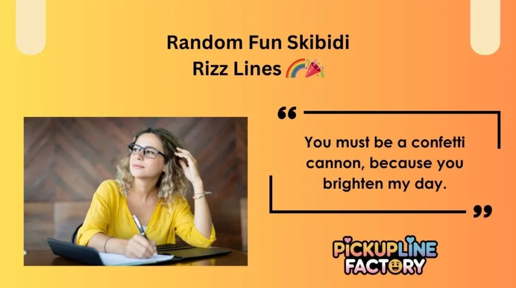 Random Fun Skibidi Rizz Lines 🌈🎉