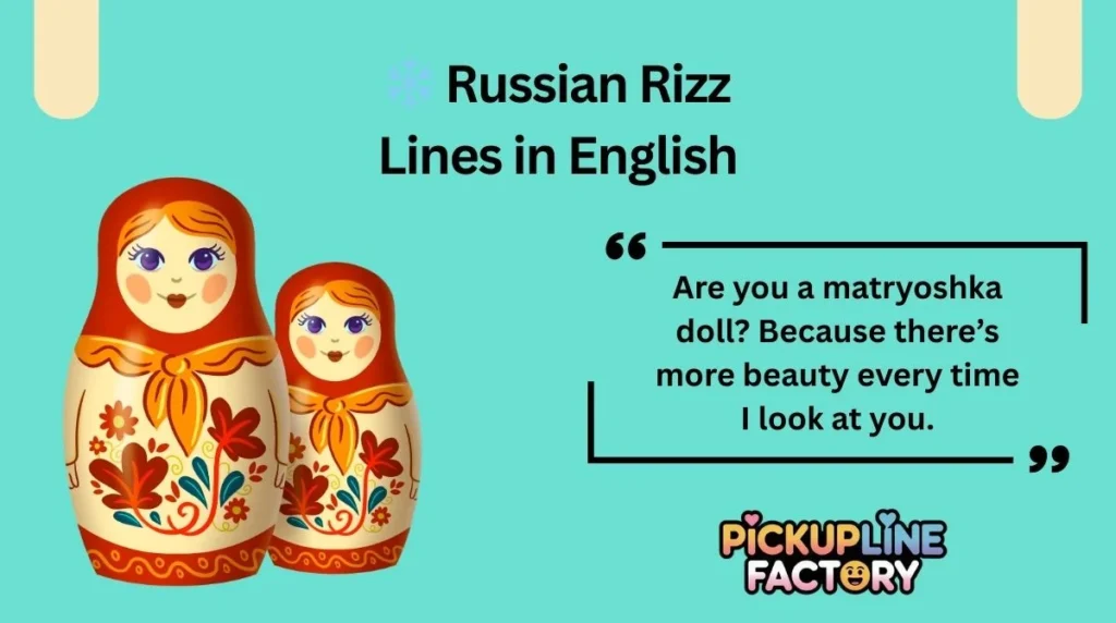 ❄️ Russian Rizz Lines in English