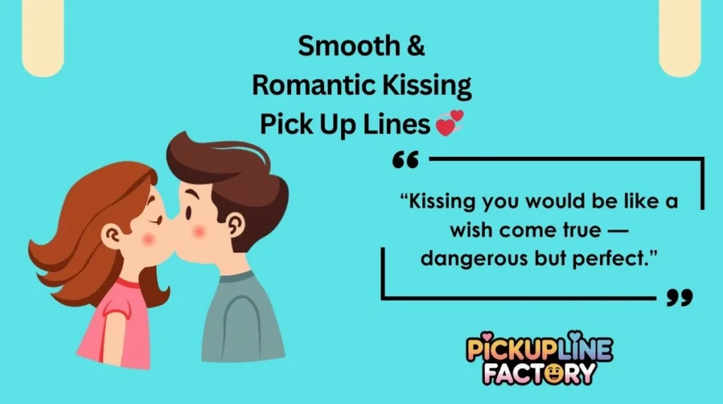 Smooth & Romantic Kissing Pick Up Lines 💞