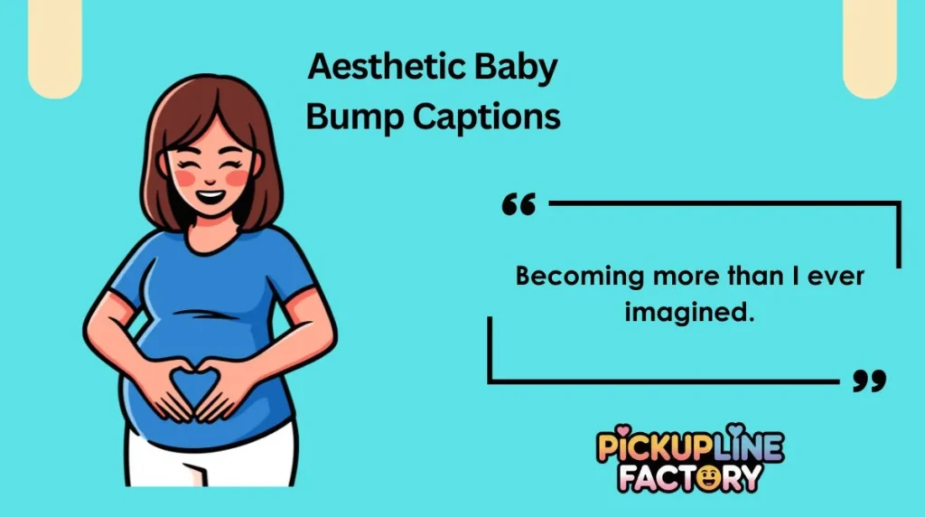 Aesthetic Baby Bump Captions