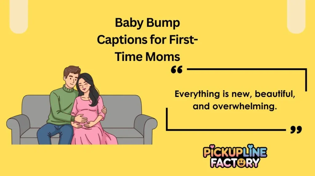 Baby Bump Captions for First-Time Moms