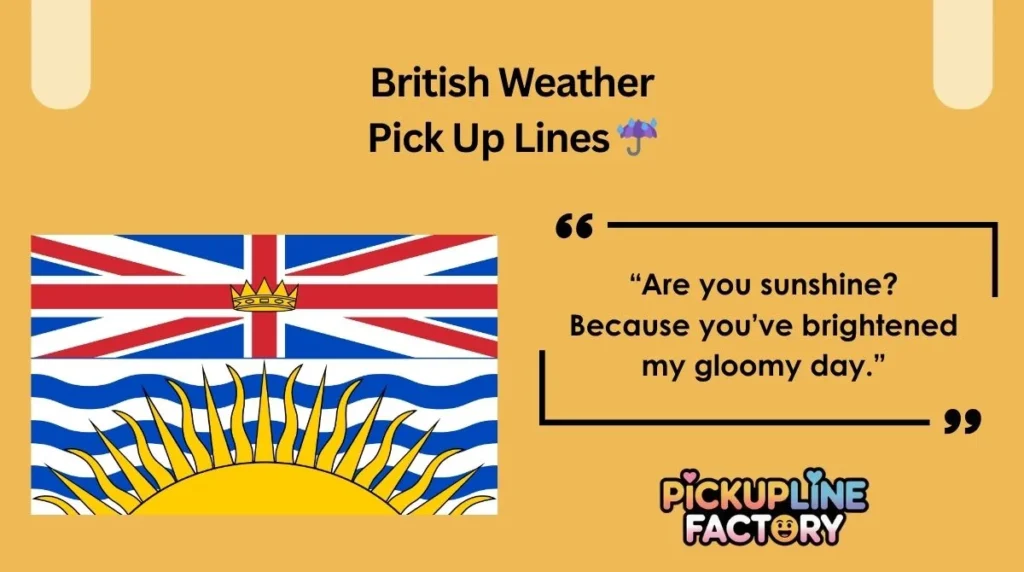 British Weather Pick Up Lines ☔