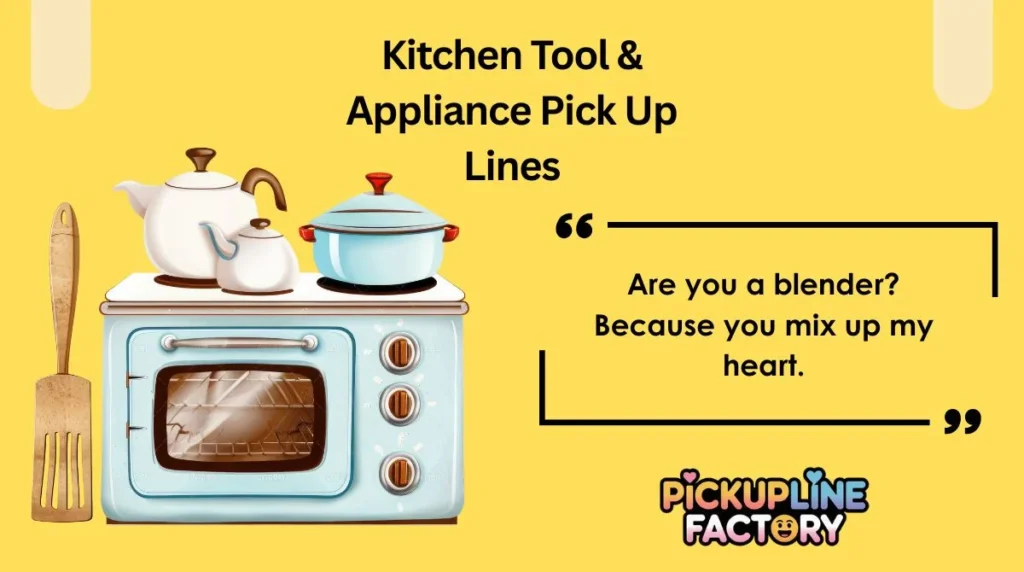 Kitchen Tool & Appliance Pick Up Lines