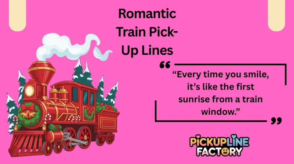 Romantic Train Pick-Up Lines