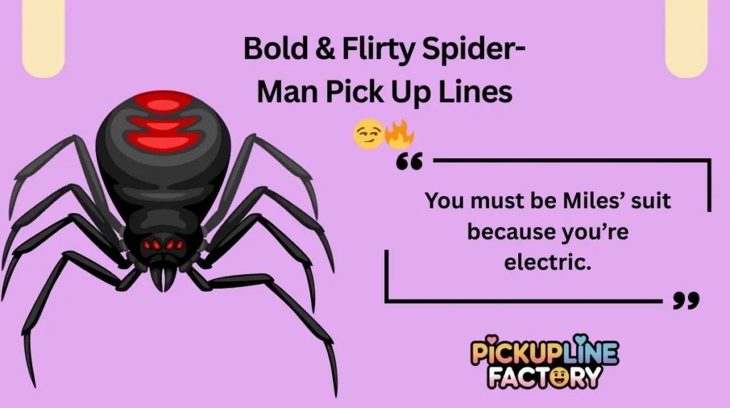 Bold & Flirty Spider-Man Pick Up Lines 😏🔥