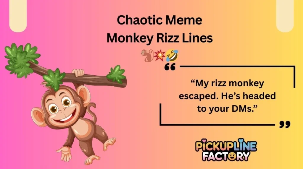 Chaotic Meme Monkey Rizz Lines 🐒💥🤣