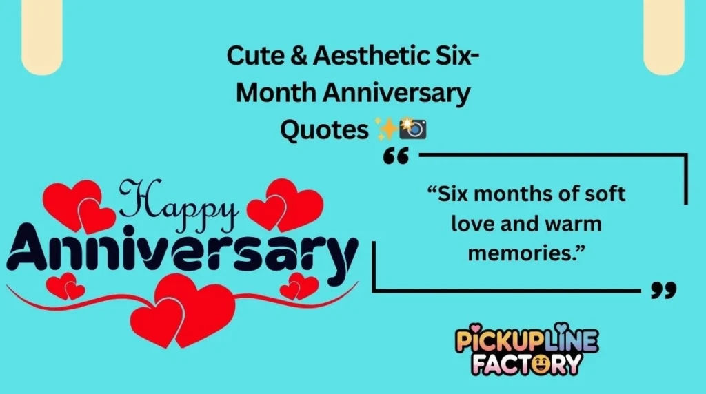 “Six months of soft love and warm memories.”