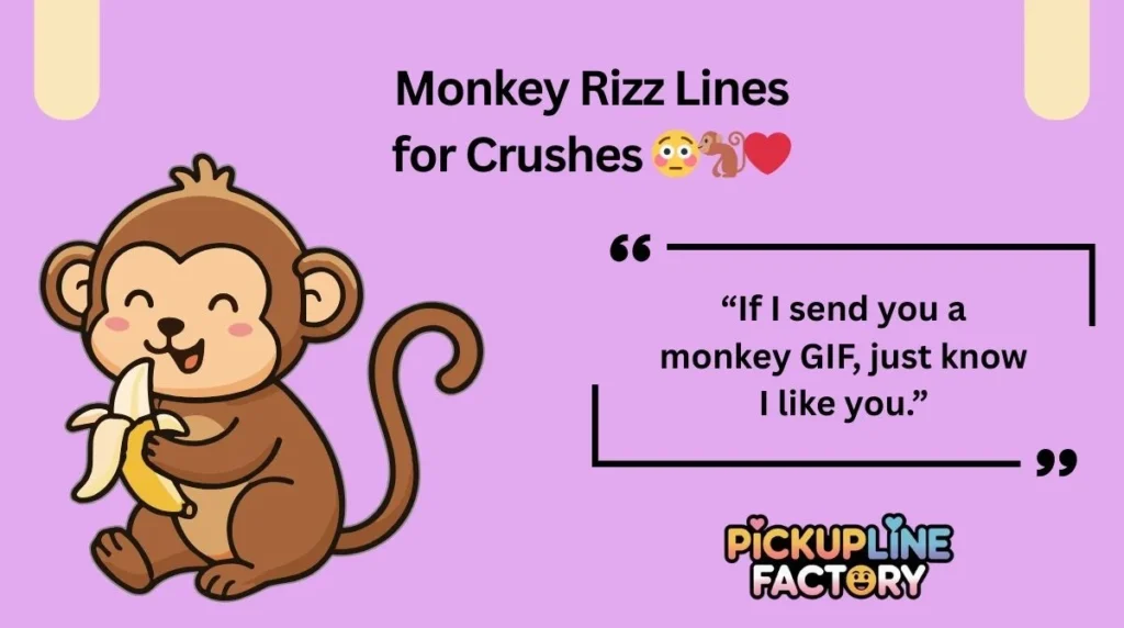 Monkey Rizz Lines for Crushes 😳🐒❤️