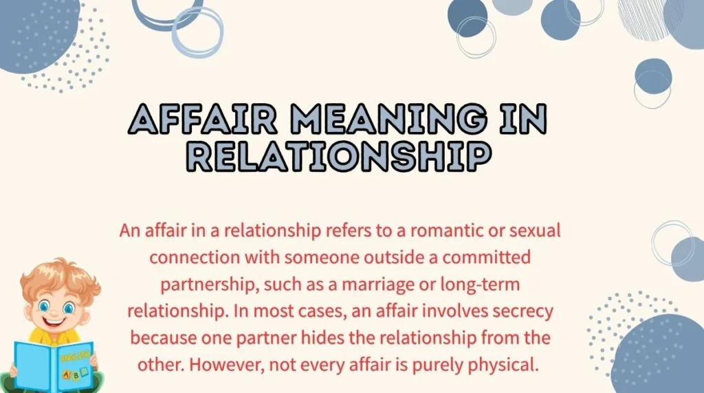 Affair Meaning in Relationship