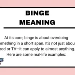 Binge Meaning