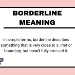 Borderline Meaning