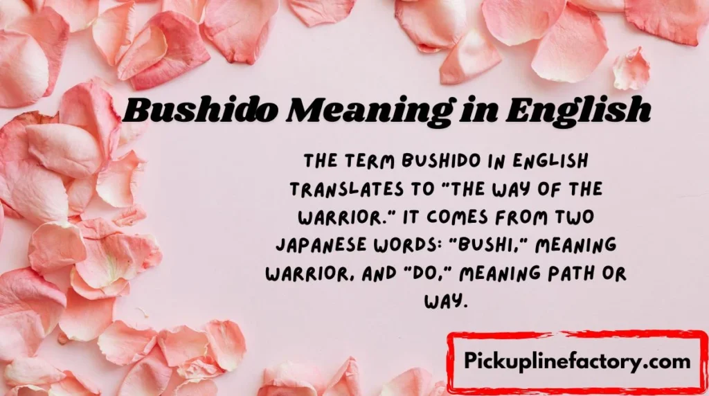 Bushido Meaning in English