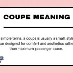Coupe Meaning