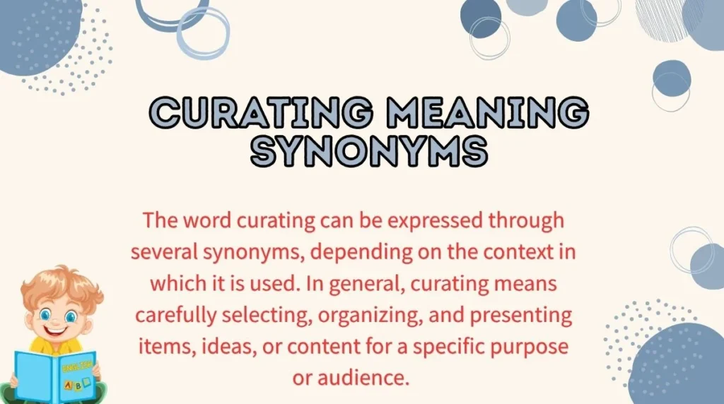 Curating Meaning Synonyms