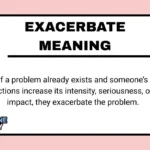 Exacerbate Meaning