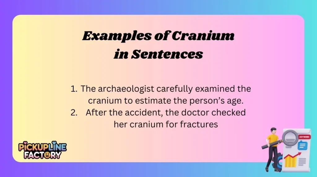 Examples of Cranium in Sentences