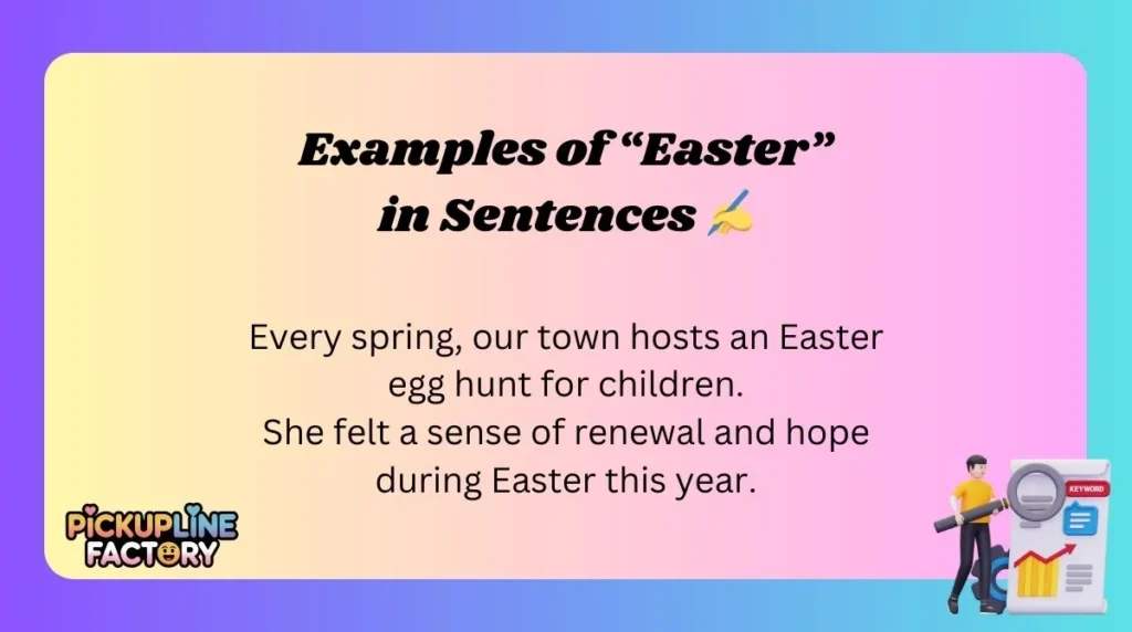 Examples of âEasterâ in Sentences âď¸