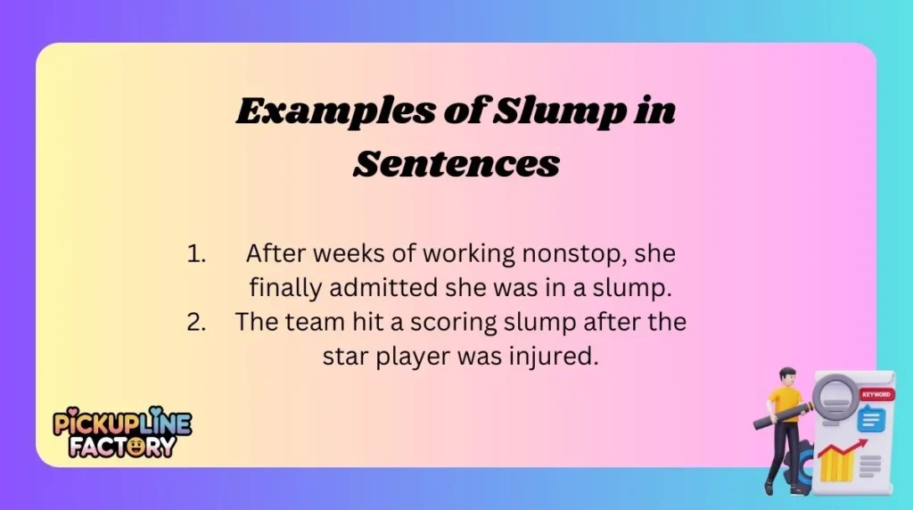 Examples of Slump in Sentences