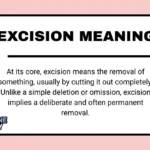 Excision Meaning