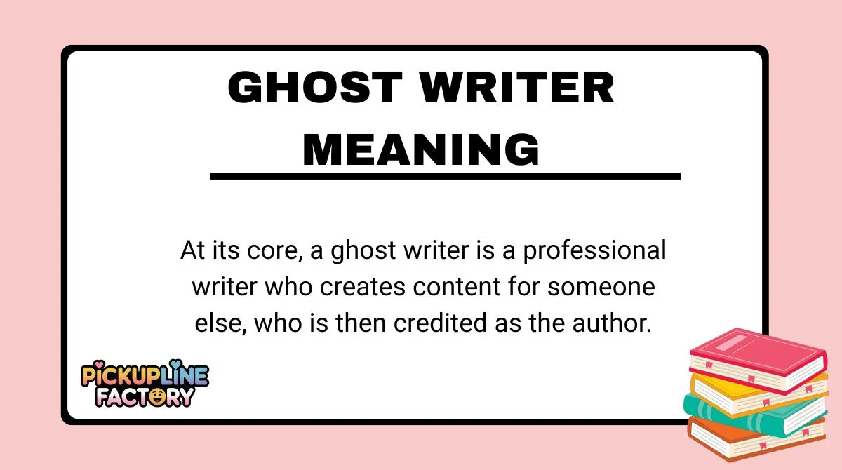 Ghost Writer Meaning
