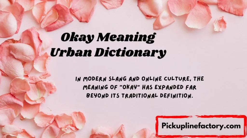 Okay Meaning Urban Dictionary