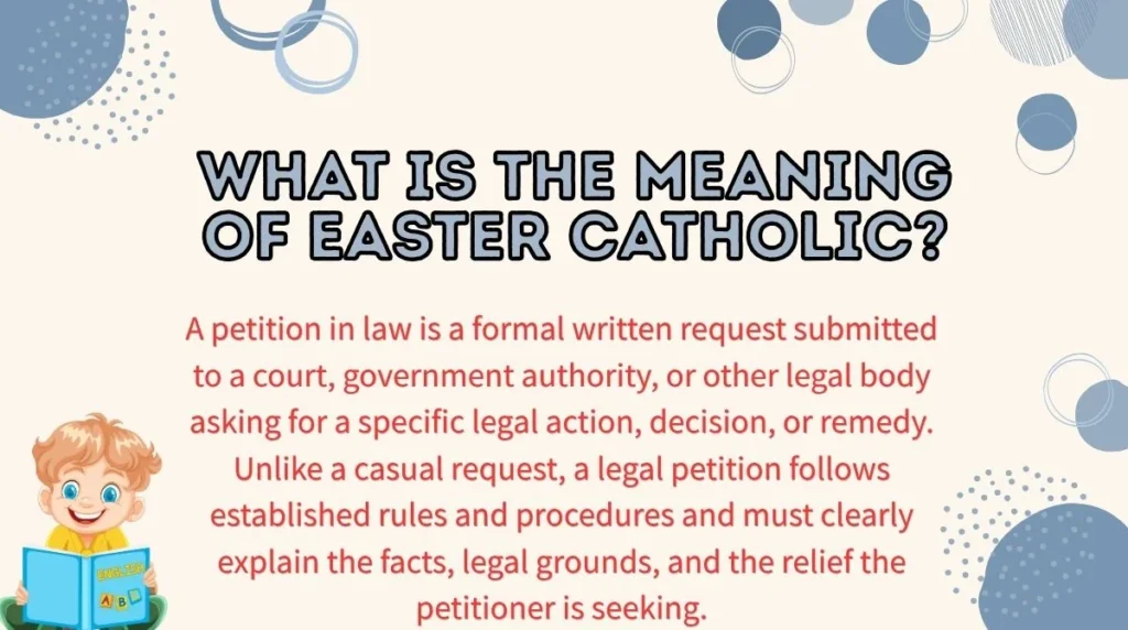 Petition Meaning in Law