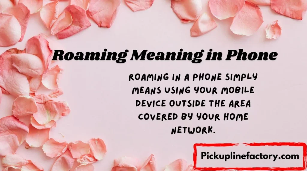 Roaming Meaning in Phone
