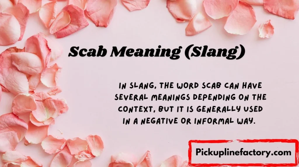 Scab Meaning (Slang)