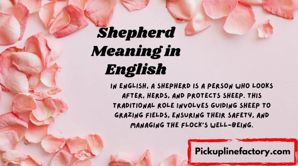 Shepherd Meaning in English