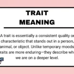 Trait Meaning