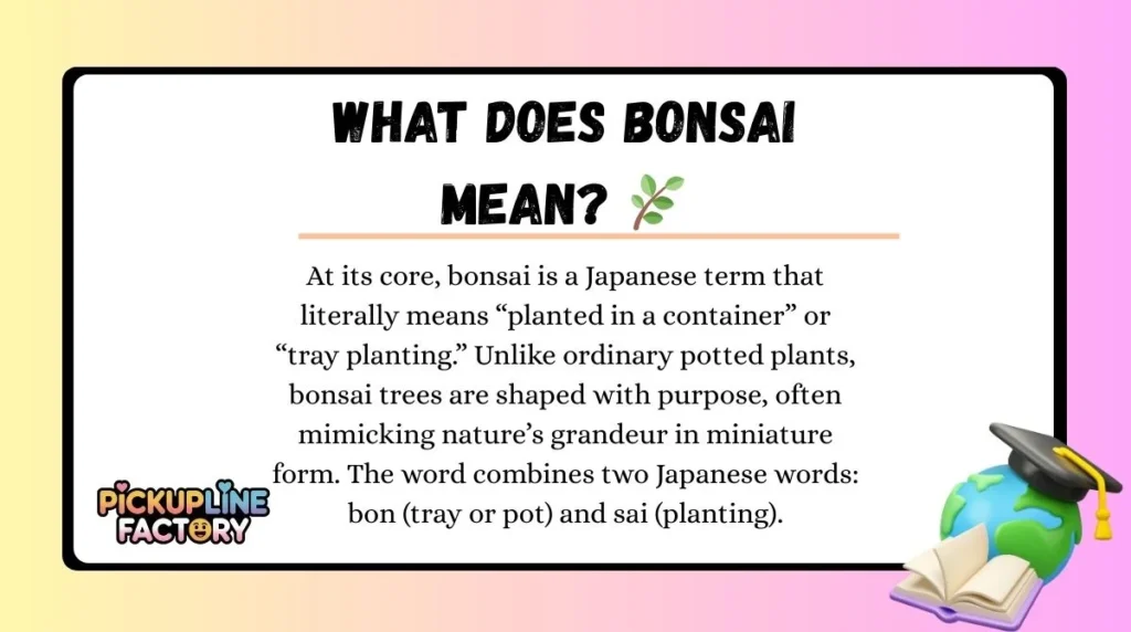 What Does Bonsai Mean? 🌿