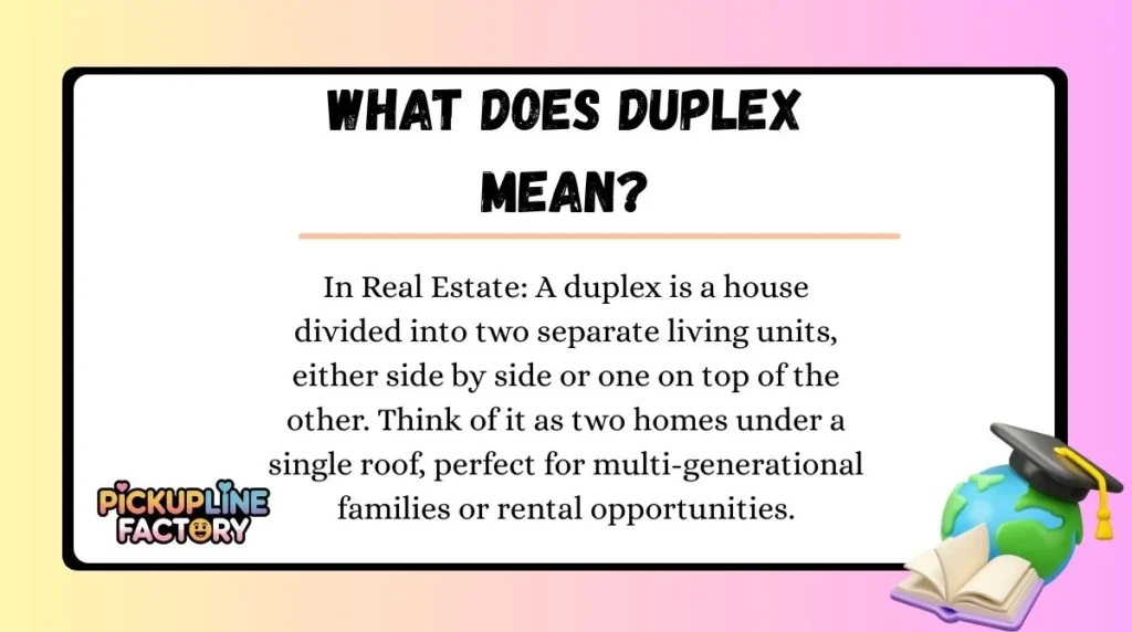 What Does Duplex Mean?