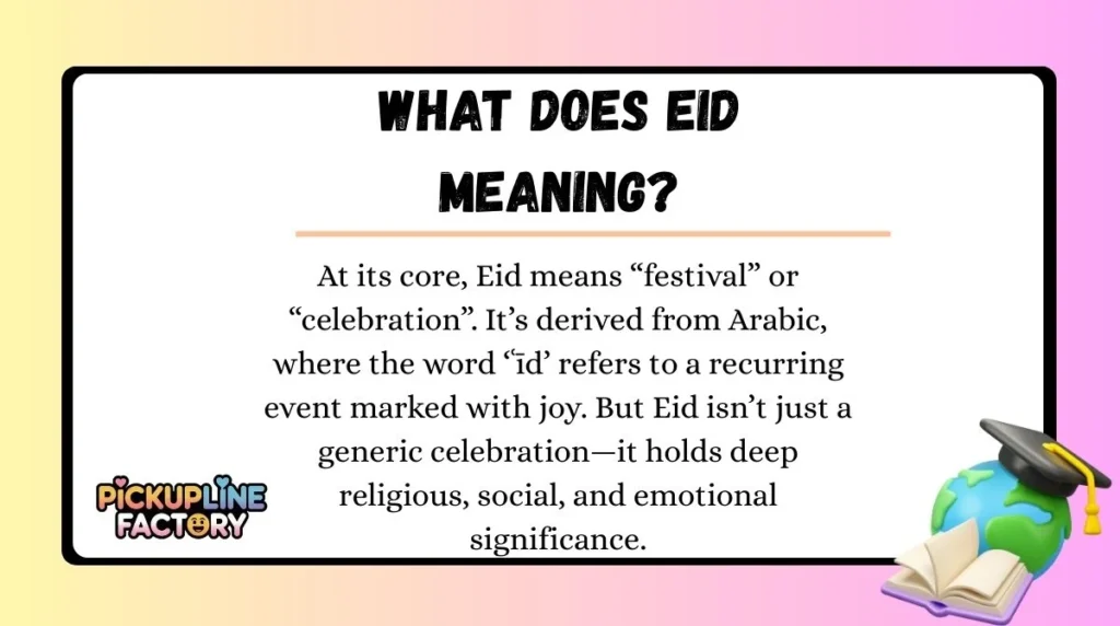 What Does Eid Meaning?