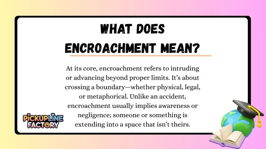 What Does Encroachment Mean?