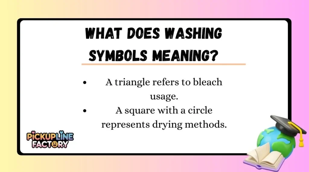 What Does Washing Symbols Meaning?